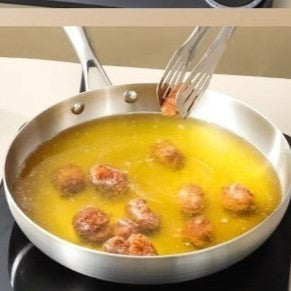 poĂȘle_inox_30 cm-pour_frire_petites_boulettes