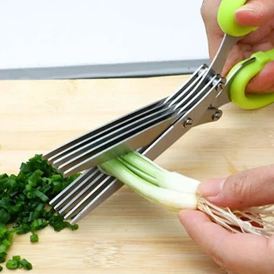 Coupe Légumes Ciseaux de cuisine - MultiLayersScissor™ - Vert Clair