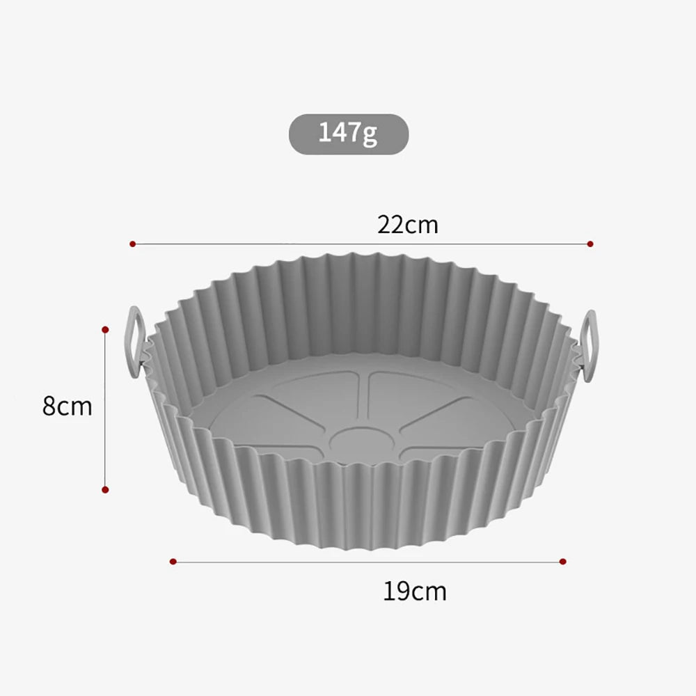 Revêtement-en-silicone-pour-friteuse-plateau-rond-gris