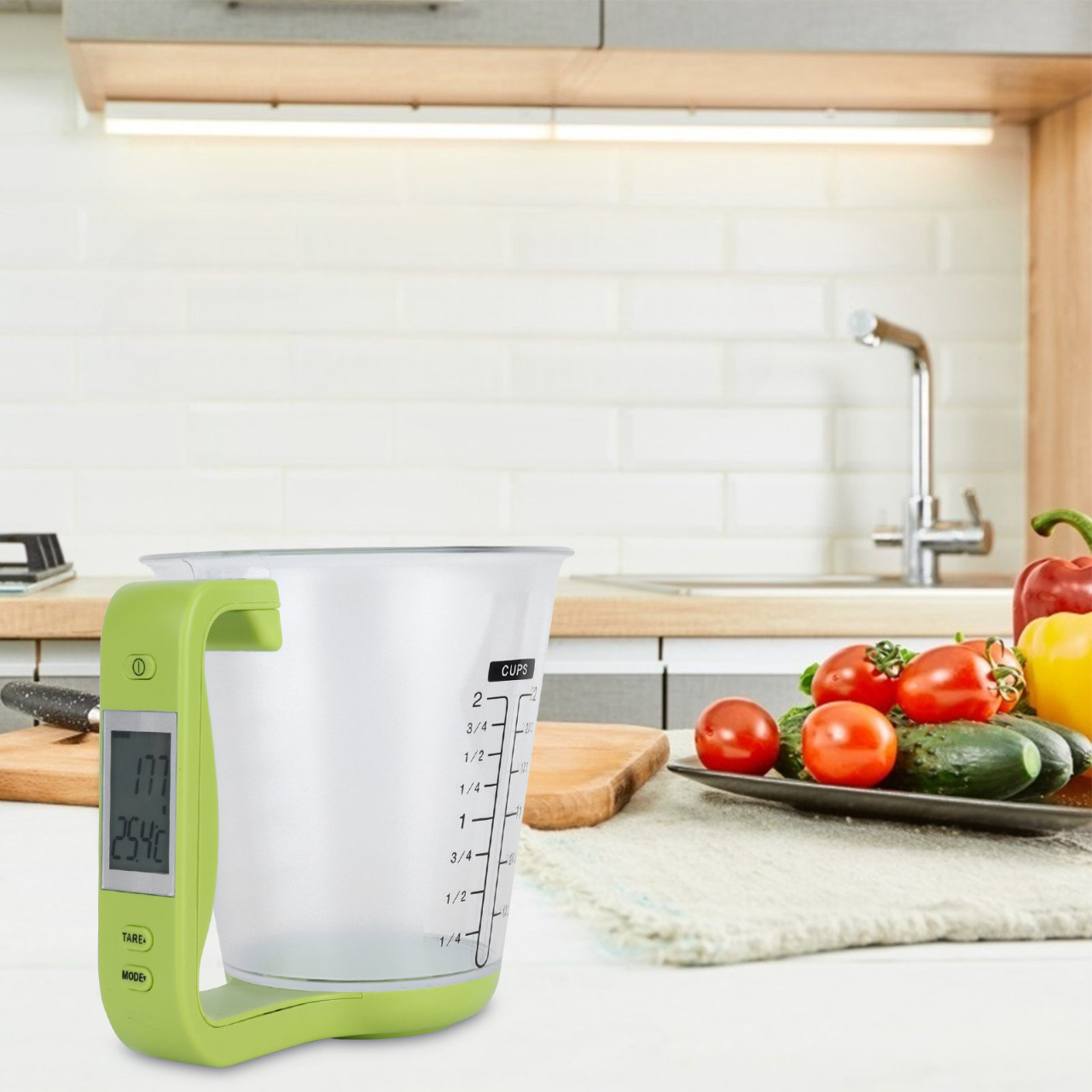 Balance de cuisine - ElectronicCups™ - Vert