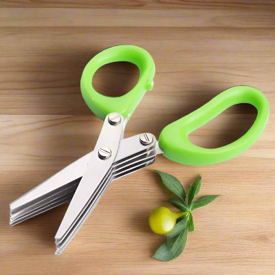 Coupe Légumes-Ciseaux de Cuisine - MultiLayersScissor™- Vert