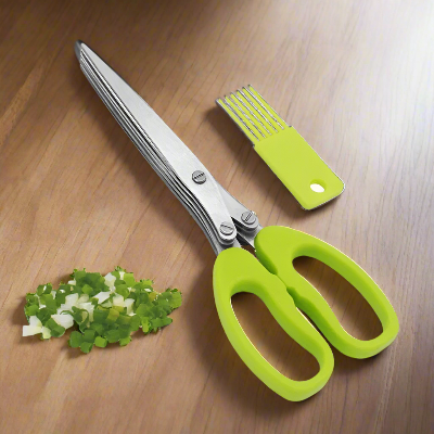 Coupe Légumes Ciseaux de cuisine - MultiLayersScissor™ - Vert Clair