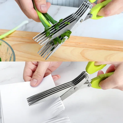 Coupe Légumes Ciseaux de cuisine - MultiLayersScissor™ - Vert Clair