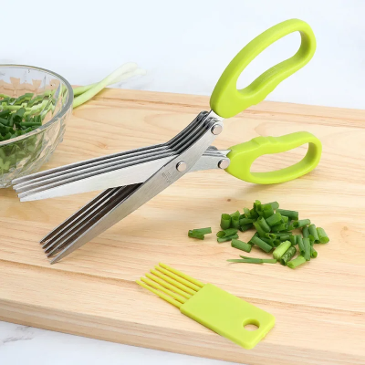 Coupe Légumes Ciseaux de cuisine - MultiLayersScissor™ - Vert Clair